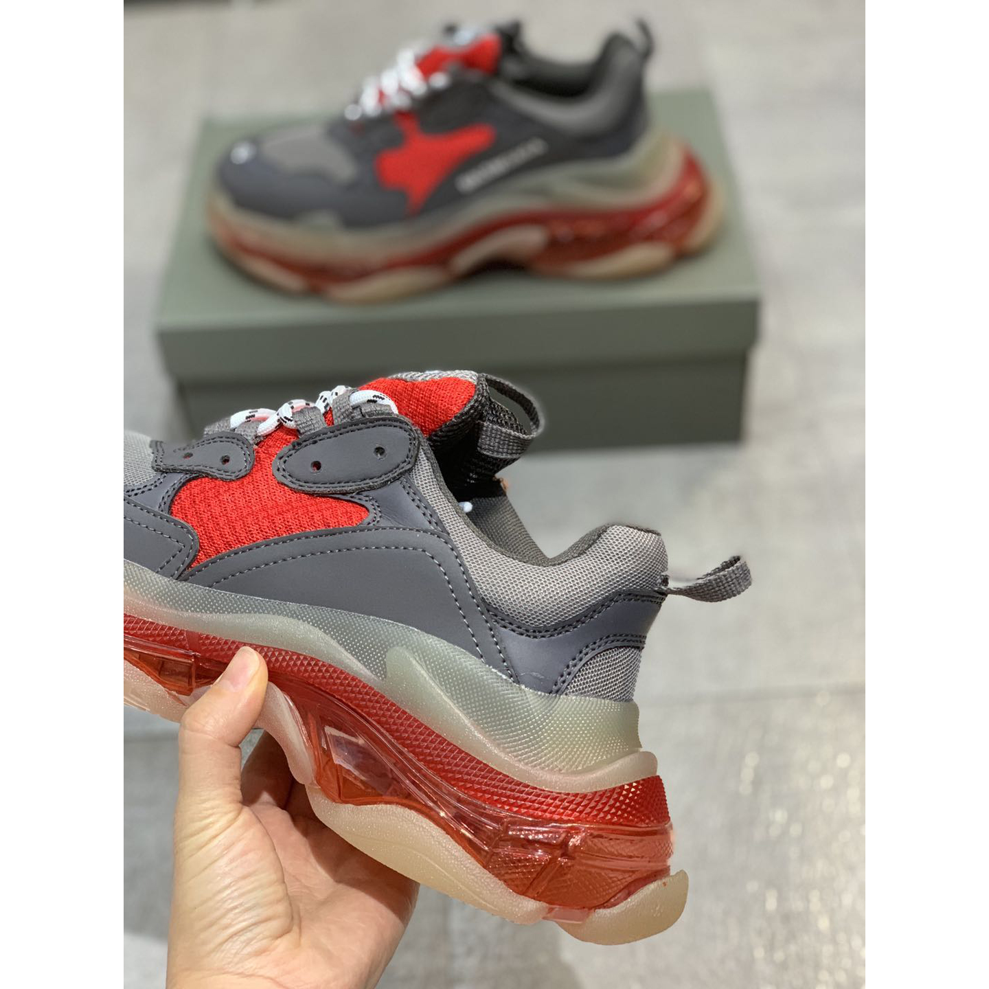 Balenciaga Triple S Clear Sole Sneaker  - DopestKickz