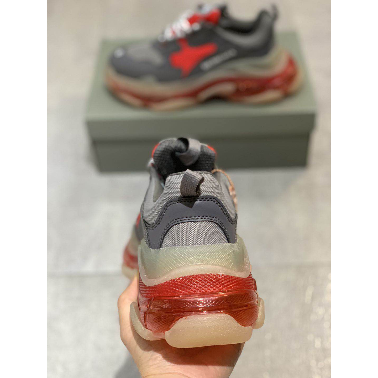 Balenciaga Triple S Clear Sole Sneaker  - DopestKickz