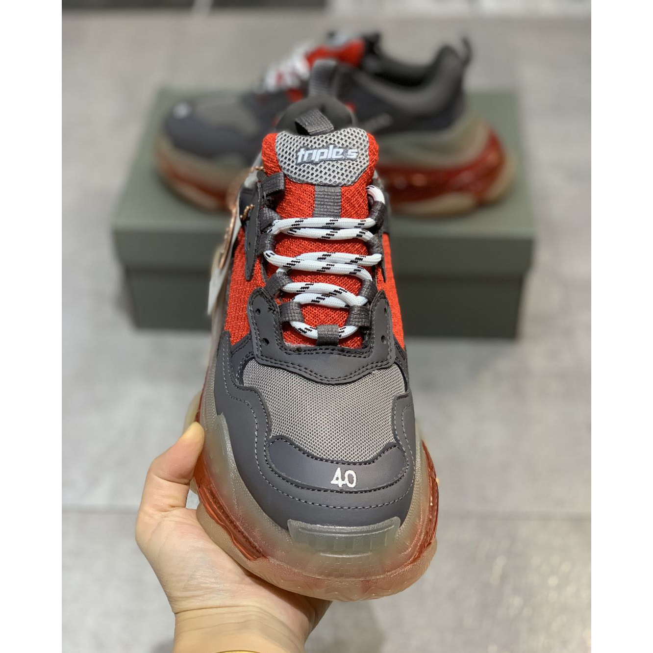 Balenciaga Triple S Clear Sole Sneaker  - DopestKickz