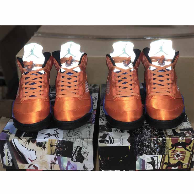 Air Jordan 5 Retro Orange Purple Green - DopestKickz