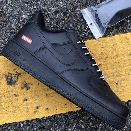Nike X Supreme Air Force 1 Black - DopestKickz