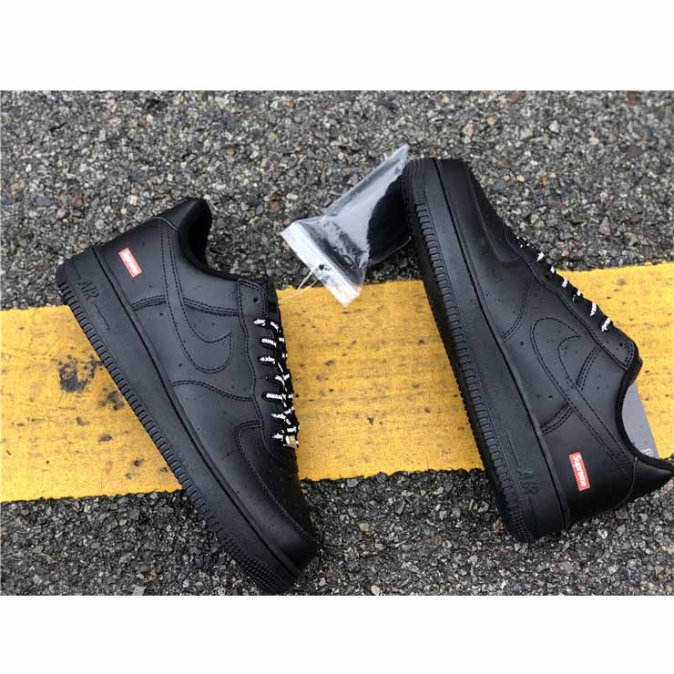 Nike X Supreme Air Force 1 Black - DopestKickz