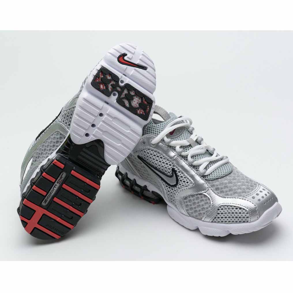 Stussy X Nike Air Zoom Spiridon Caged 2 Metallic Silver - DopestKickz