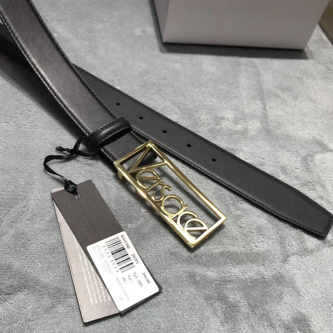 Versace Leather Belt - DopestKickz
