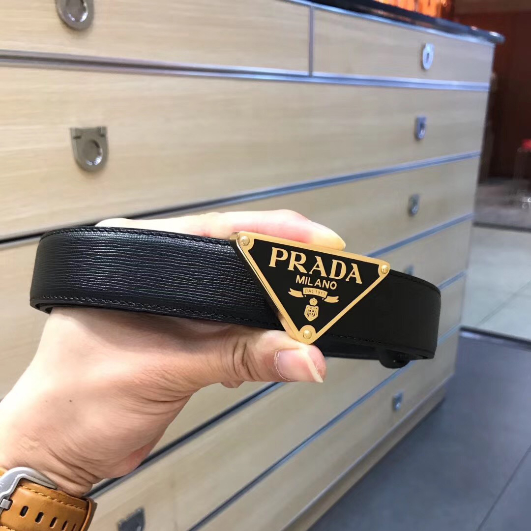 Prada Leather Belt - DopestKickz