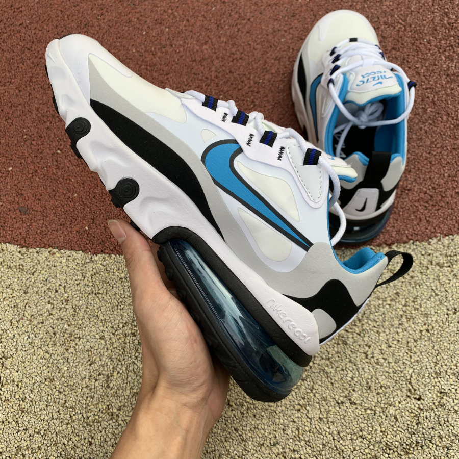 Nike Air Max 270 React HIghlighted In Sky Blue - DopestKickz