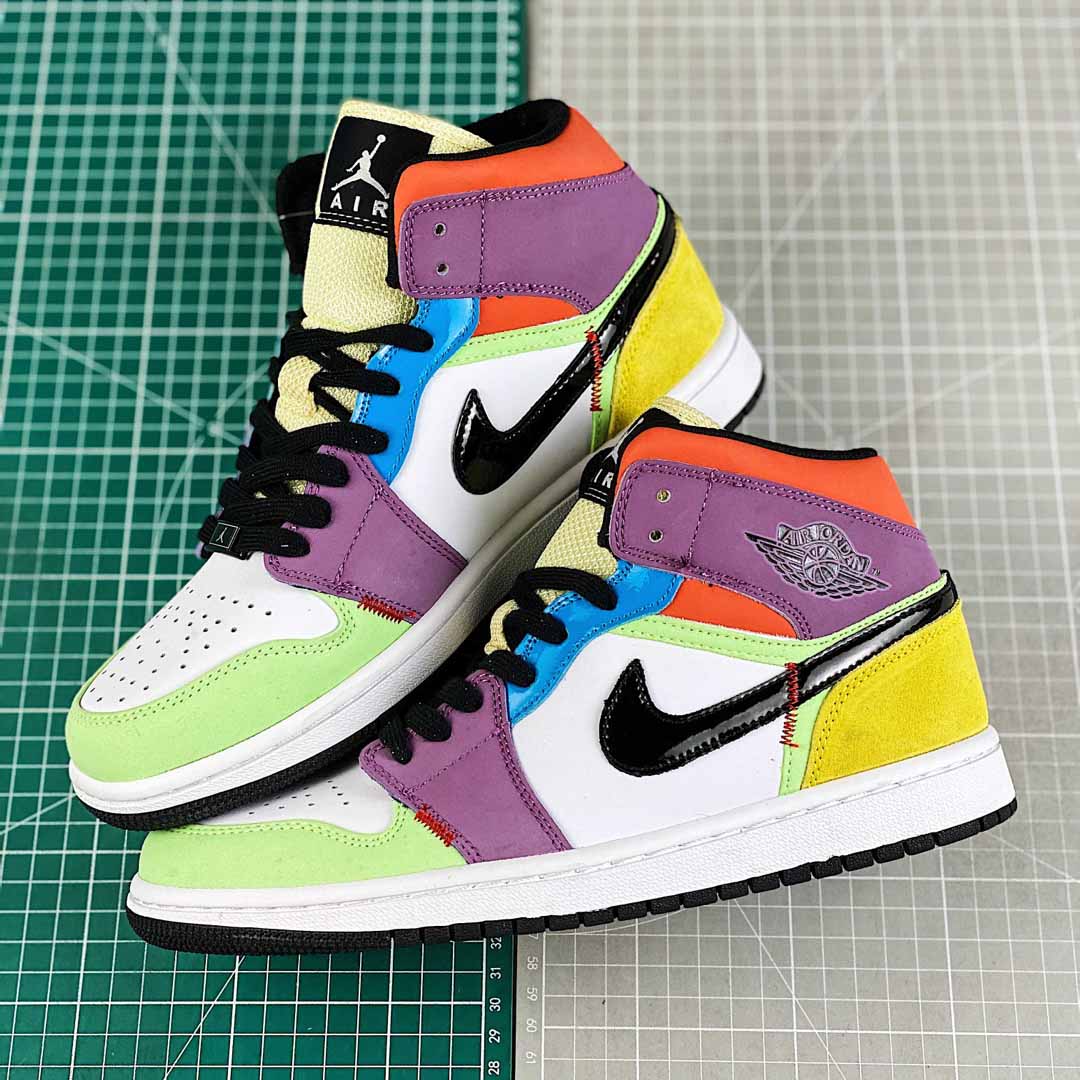 Jordan AJ1 Mid SE “Lightbulb” Multicolor - DopestKickz