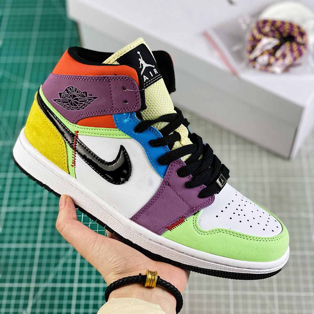 Jordan AJ1 Mid SE “Lightbulb” Multicolor - DopestKickz