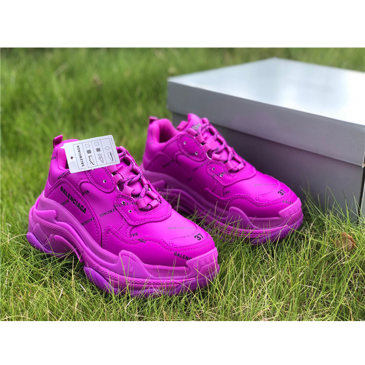 Balenciaga Allover Logo Triple S Sneaker - DopestKickz