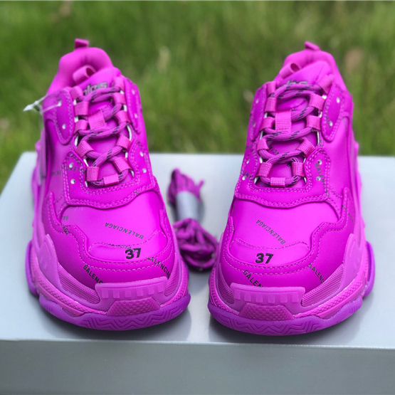 Balenciaga Allover Logo Triple S Sneaker - DopestKickz
