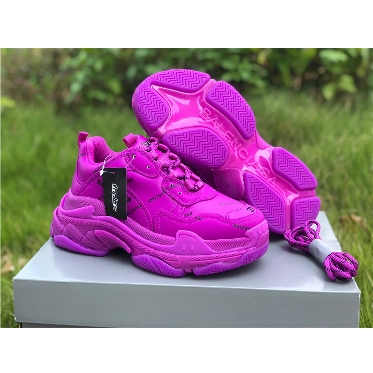 Balenciaga Allover Logo Triple S Sneaker - DopestKickz