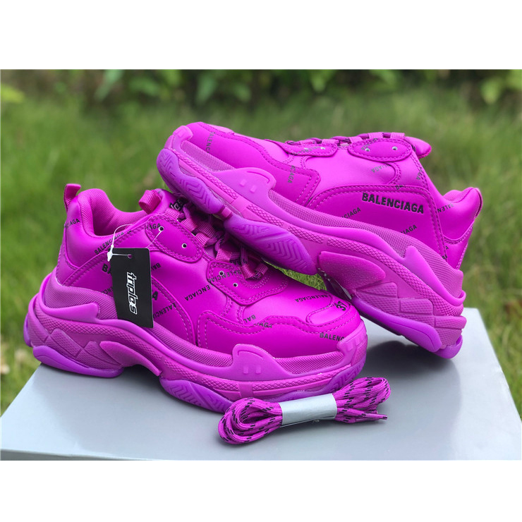 Balenciaga Allover Logo Triple S Sneaker - DopestKickz