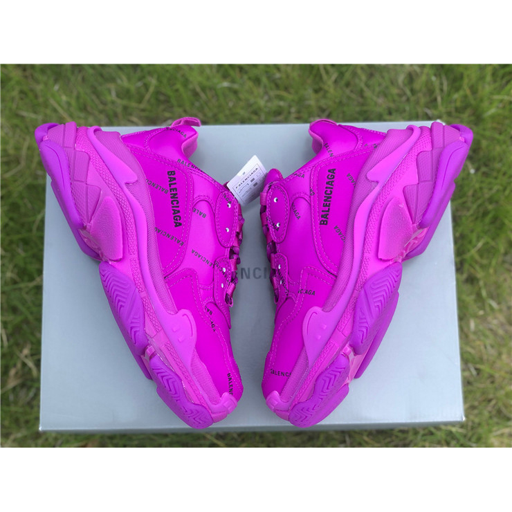Balenciaga Allover Logo Triple S Sneaker - DopestKickz