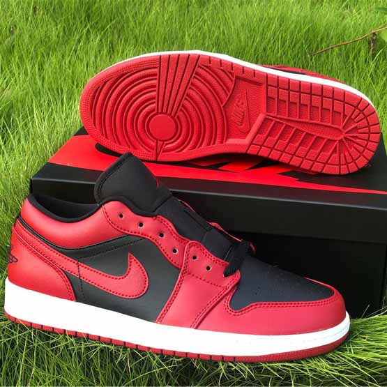 Jordan AJ1 Low Varsity Red 553558-606  - DopestKickz