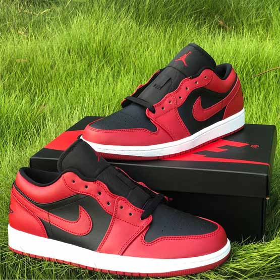 Jordan AJ1 Low Varsity Red 553558-606  - DopestKickz