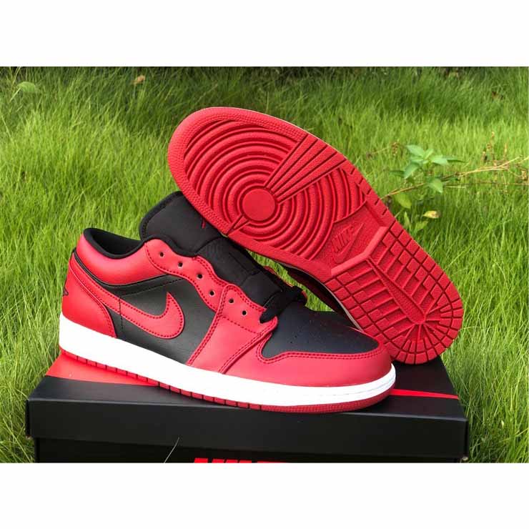 Jordan AJ1 Low Varsity Red 553558-606  - DopestKickz