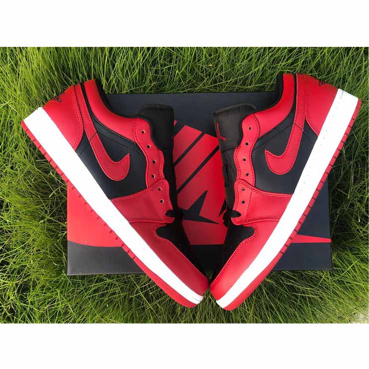 Jordan AJ1 Low Varsity Red 553558-606  - DopestKickz
