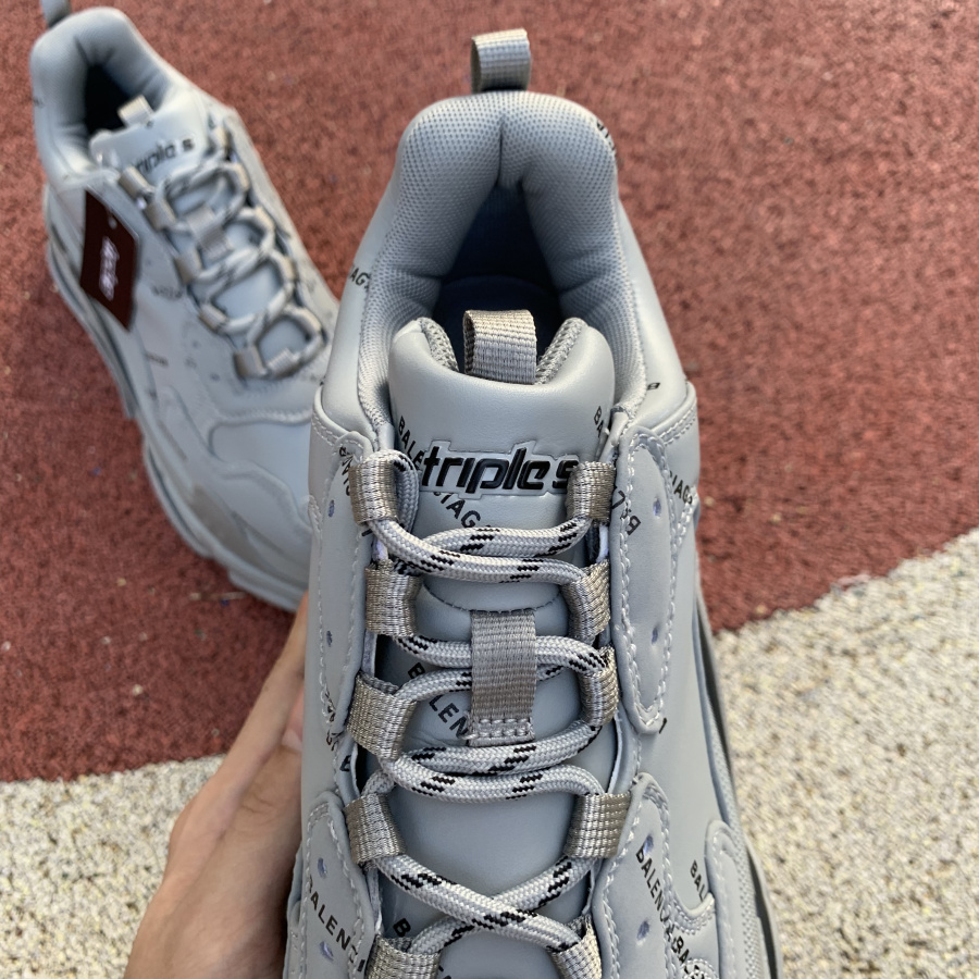 Balenciaga Allover Logo Triple S Sneaker - DopestKickz