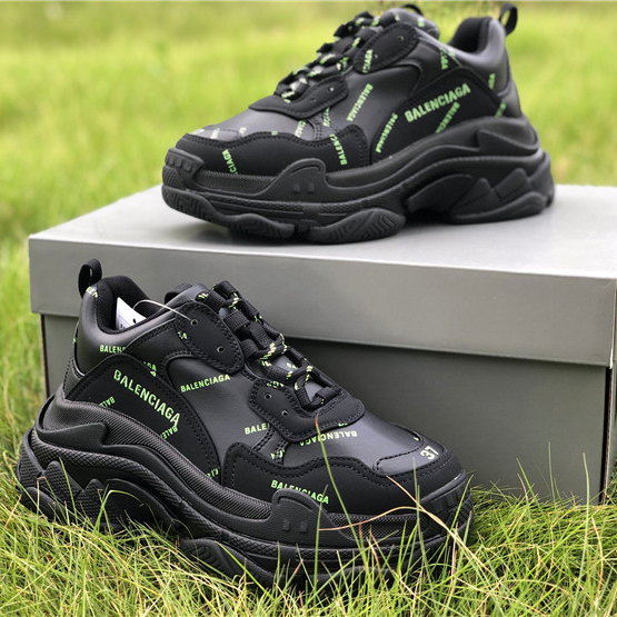 Balenciaga Allover Logo Triple S Sneaker - DopestKickz