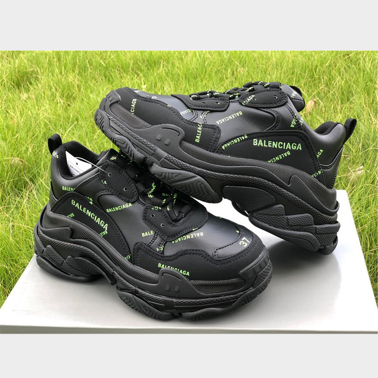 Balenciaga Allover Logo Triple S Sneaker - DopestKickz