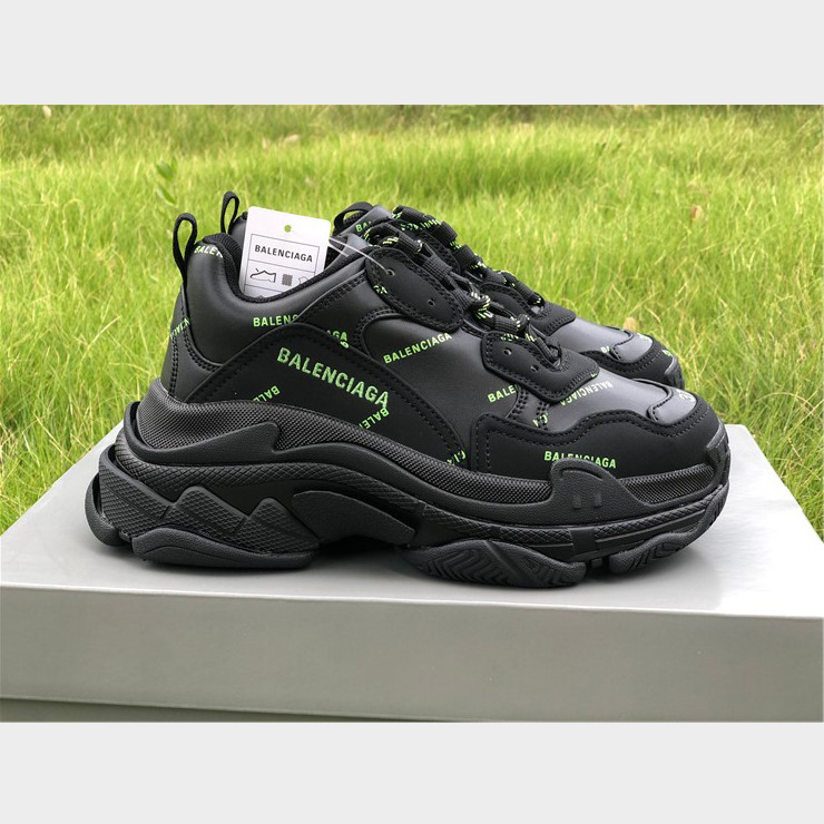 Balenciaga Allover Logo Triple S Sneaker - DopestKickz