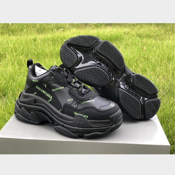Balenciaga Allover Logo Triple S Sneaker - DopestKickz