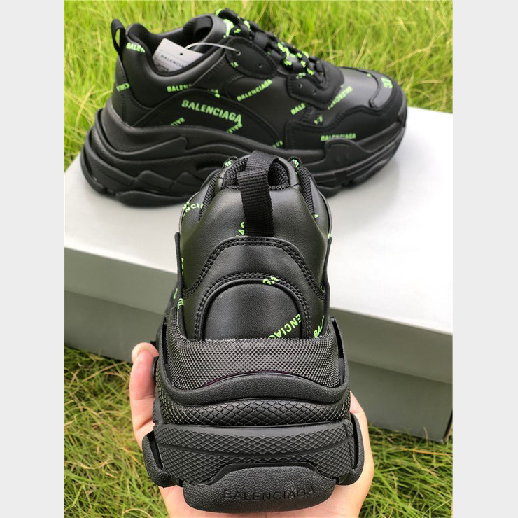 Balenciaga Allover Logo Triple S Sneaker - DopestKickz