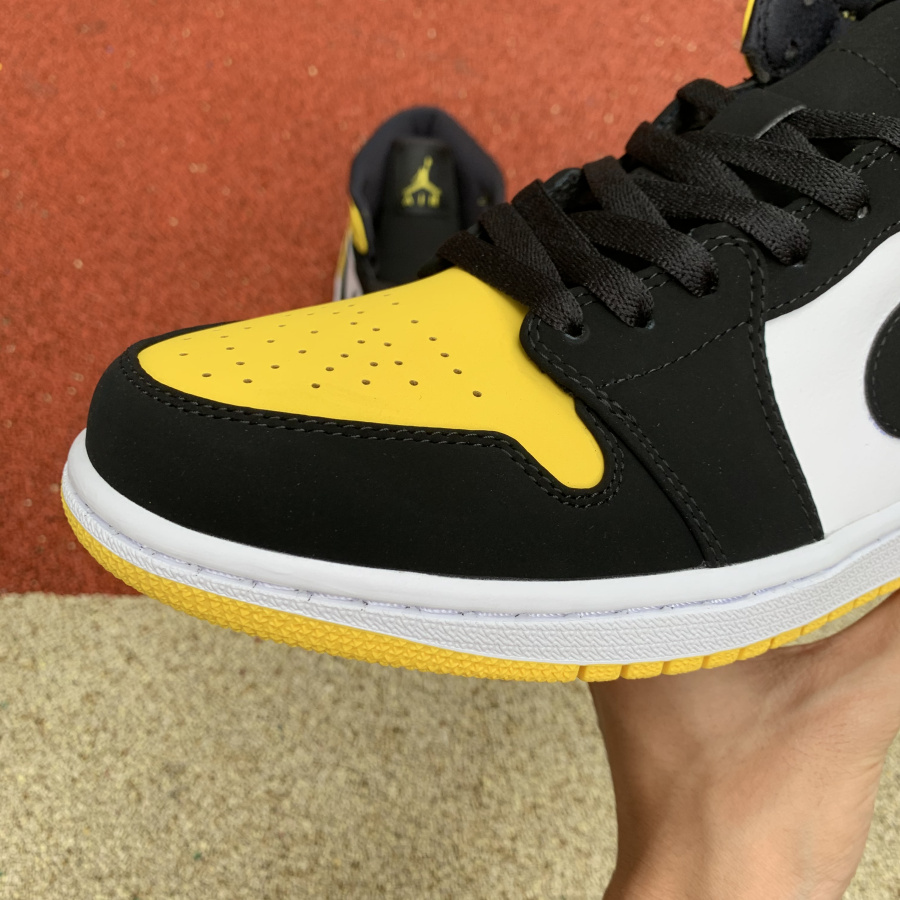 Jordan 1 Mid Yellow Toe Footasylum  - DopestKickz