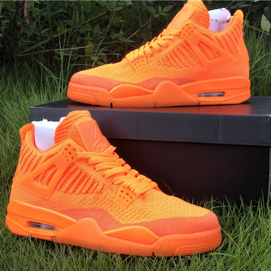 Jordan 4 Retro Flyknit Orange - DopestKickz