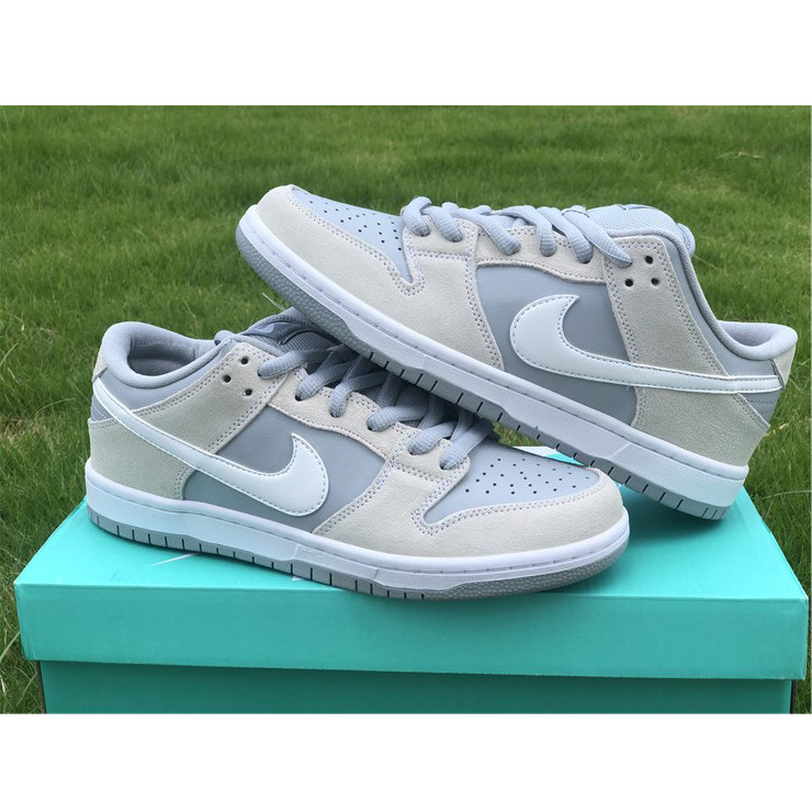 Nike Sb Dunk Low Trd White Summit Wolf Grey AR0778-110 - DopestKickz