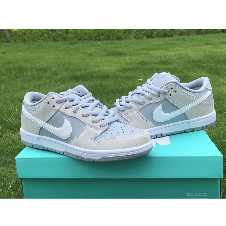 Nike Sb Dunk Low Trd White Summit Wolf Grey AR0778-110 - DopestKickz