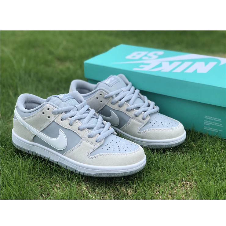Nike Sb Dunk Low Trd White Summit Wolf Grey AR0778-110 - DopestKickz