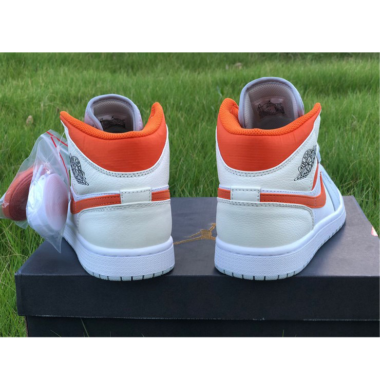 Jordan AJ1 Mid Starfish Orange Platinum CW7591-100 - DopestKickz