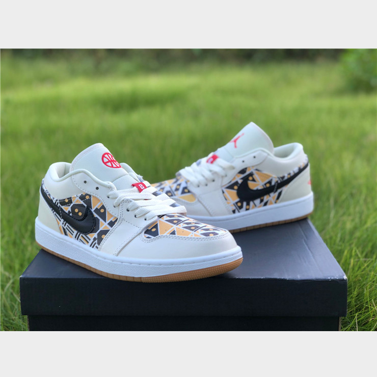 Jordan  AJ1 Low Multi-Color Basketball Shoes CJ4152-101 - DopestKickz