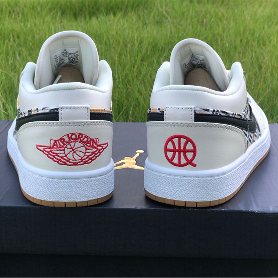 Jordan  AJ1 Low Multi-Color Basketball Shoes CJ4152-101 - DopestKickz