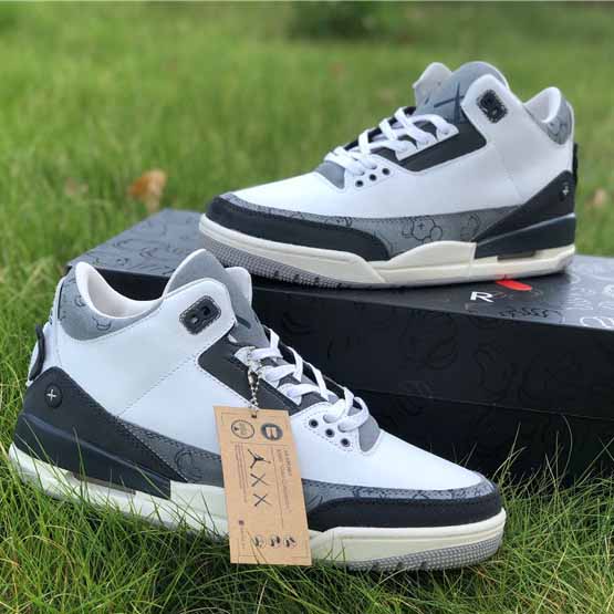 Jordan Kwas X AJ3 Fresh Water White/Light Grey Sneakers - DopestKickz