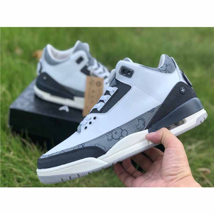 Jordan Kwas X AJ3 Fresh Water White/Light Grey Sneakers - DopestKickz