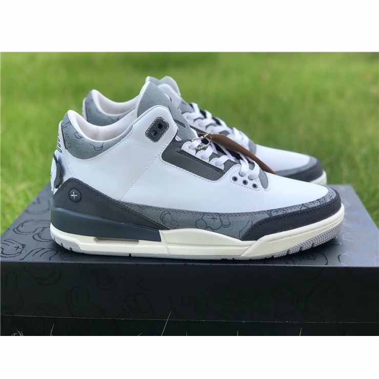 Jordan Kwas X AJ3 Fresh Water White/Light Grey Sneakers - DopestKickz