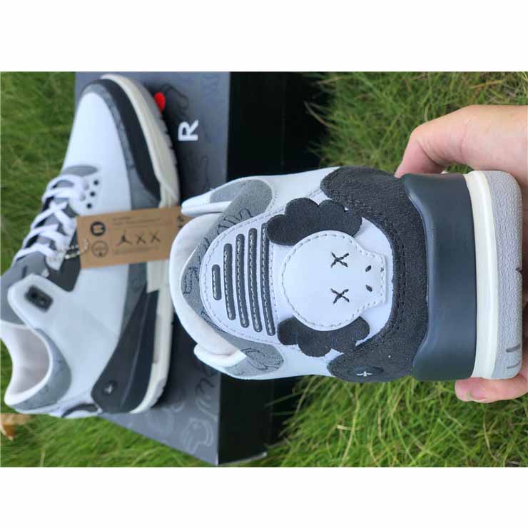 Jordan Kwas X AJ3 Fresh Water White/Light Grey Sneakers - DopestKickz