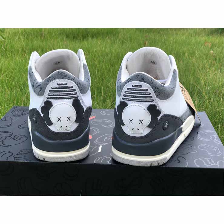 Jordan Kwas X AJ3 Fresh Water White/Light Grey Sneakers - DopestKickz