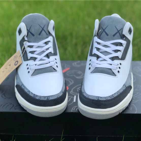 Jordan Kwas X AJ3 Fresh Water White/Light Grey Sneakers - DopestKickz