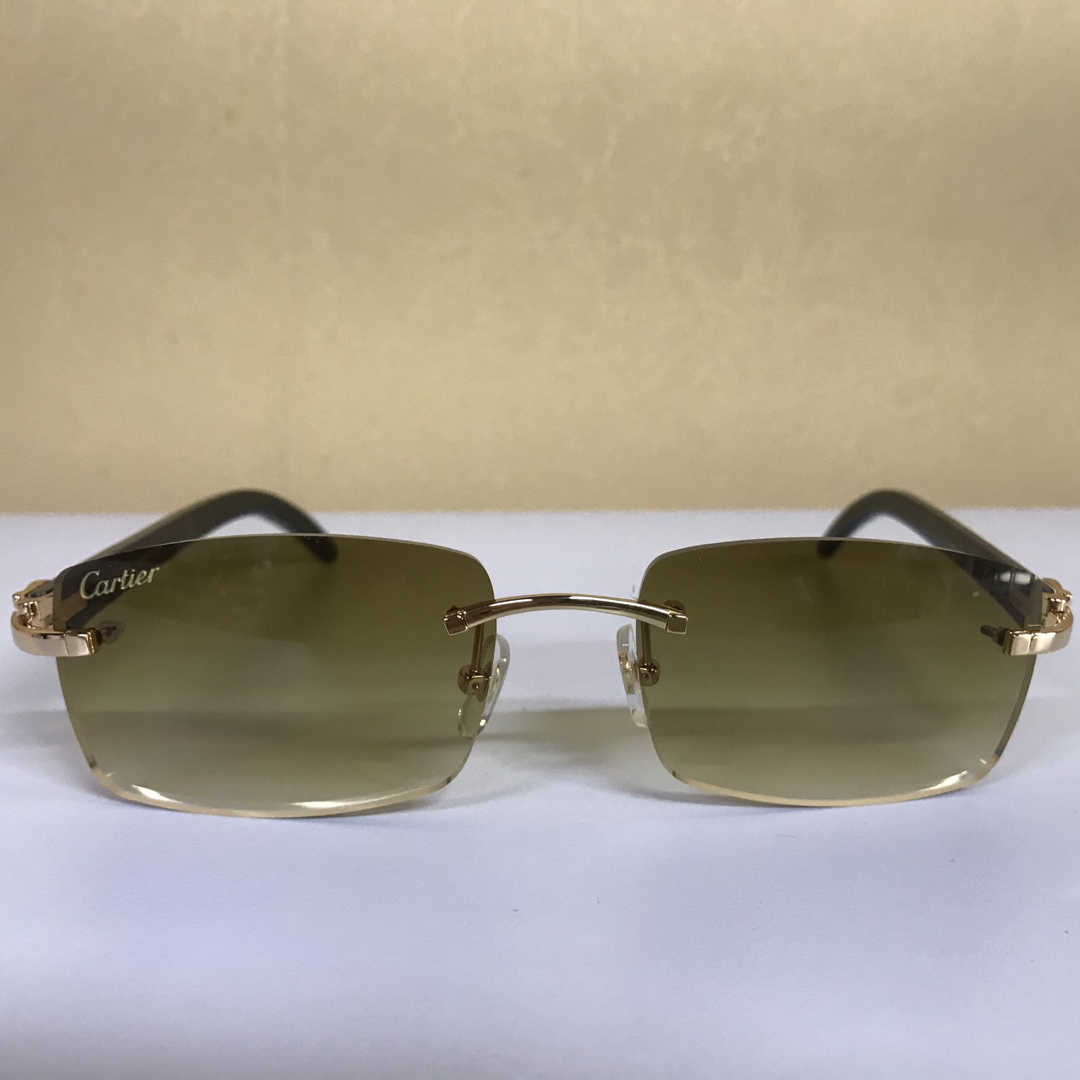 Cariter 3524012 White  Buffalo Big  Lens Sunglasses In Brown - DopestKickz