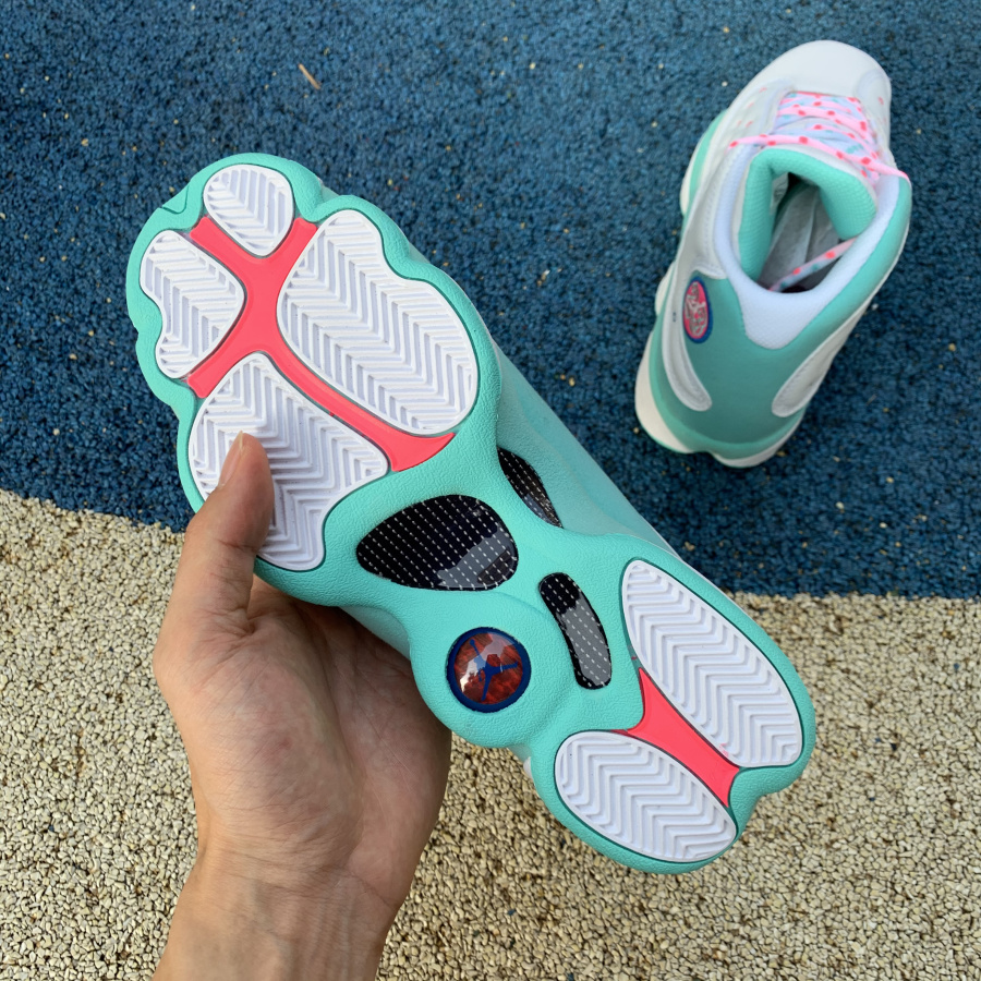 Jordan AJ13 Aurora Green 439358-100 - DopestKickz