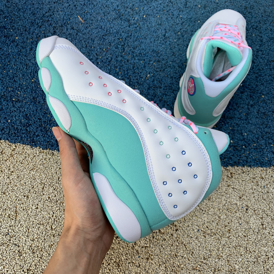 Jordan AJ13 Aurora Green 439358-100 - DopestKickz