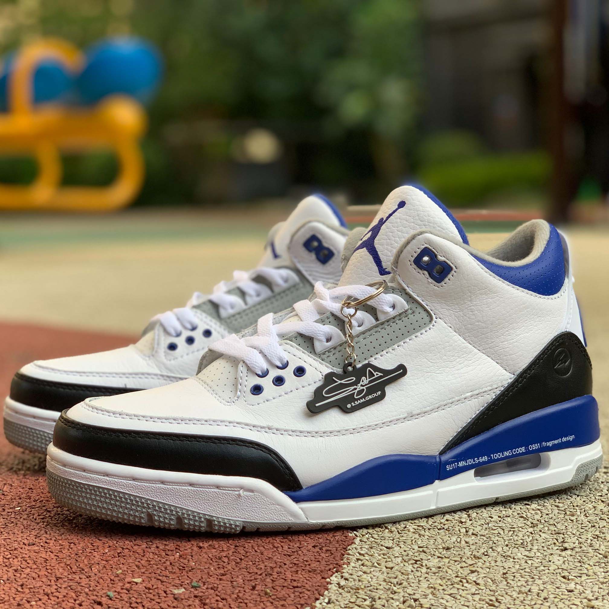 Jordan  Fragment X Air 3 White/Royal Blue-Black DA3595-040 - DopestKickz