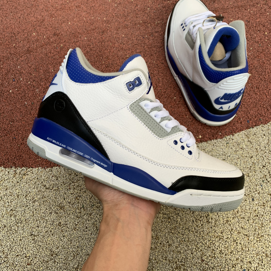 Jordan  Fragment X Air 3 White/Royal Blue-Black DA3595-040 - DopestKickz