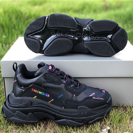 Balenciaga Allover Logo Triple S Sneaker - DopestKickz