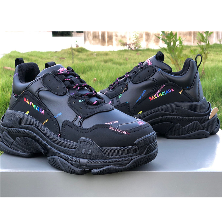 Balenciaga Allover Logo Triple S Sneaker - DopestKickz