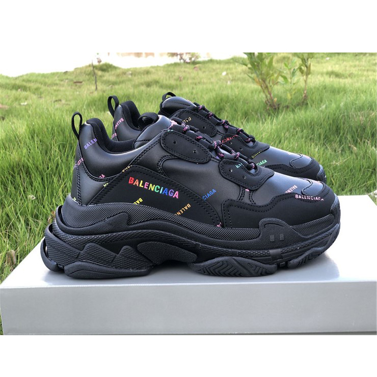 Balenciaga Allover Logo Triple S Sneaker - DopestKickz