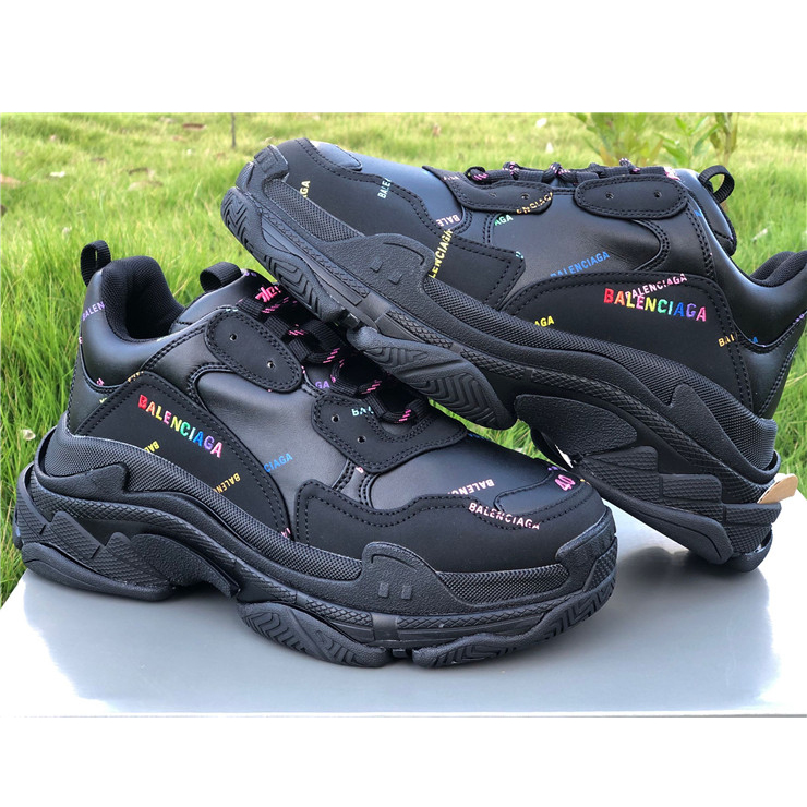Balenciaga Allover Logo Triple S Sneaker - DopestKickz